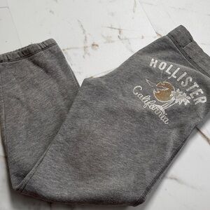 Y2K Hollister California Logo Capri Sweatpants Sz S Retro Loungewear Comfy